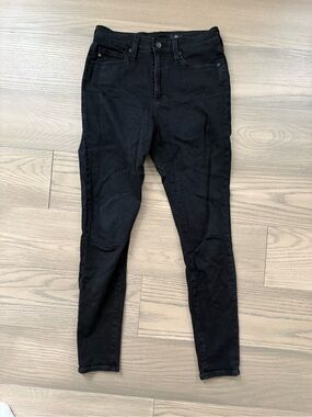AG Adriano Goldschmied Black High-Rise Skinny Jeans